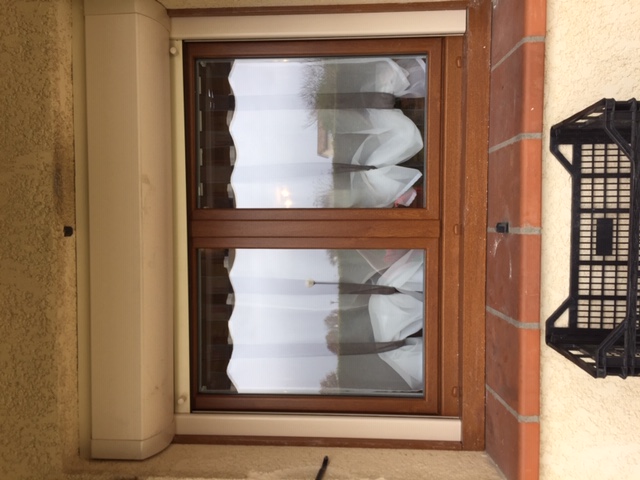 Fenêtre PVC blanc côté intérieur