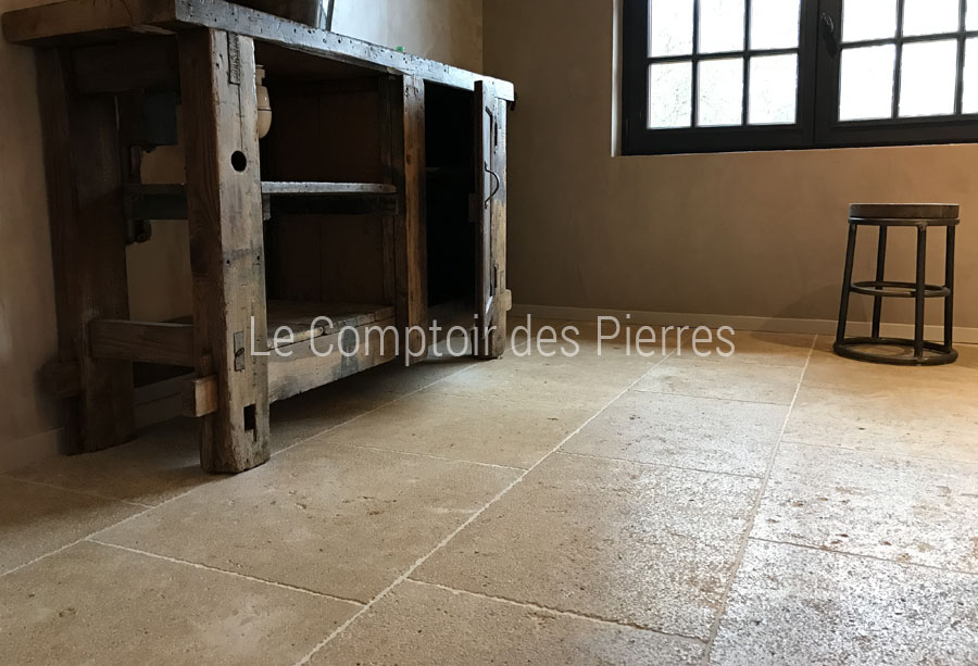 Dallage Lanvignes Doré-Jaune - Finition Monastère