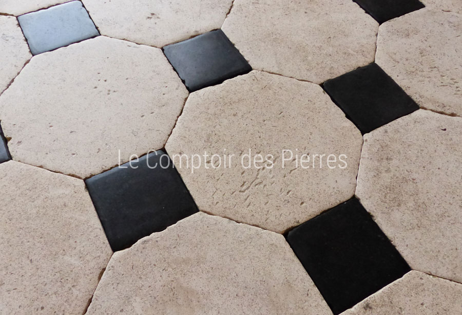 Dallage à cabochon - Vieilles Dalles de Bourgogne
