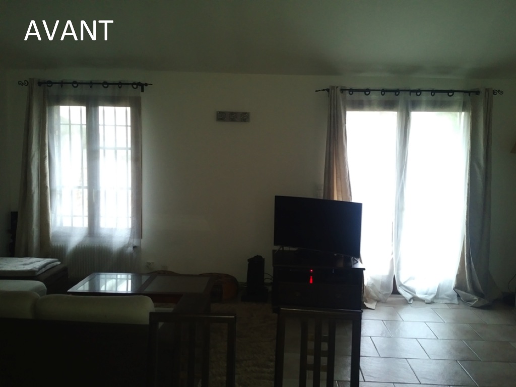 Pièce à vivre avant relooking