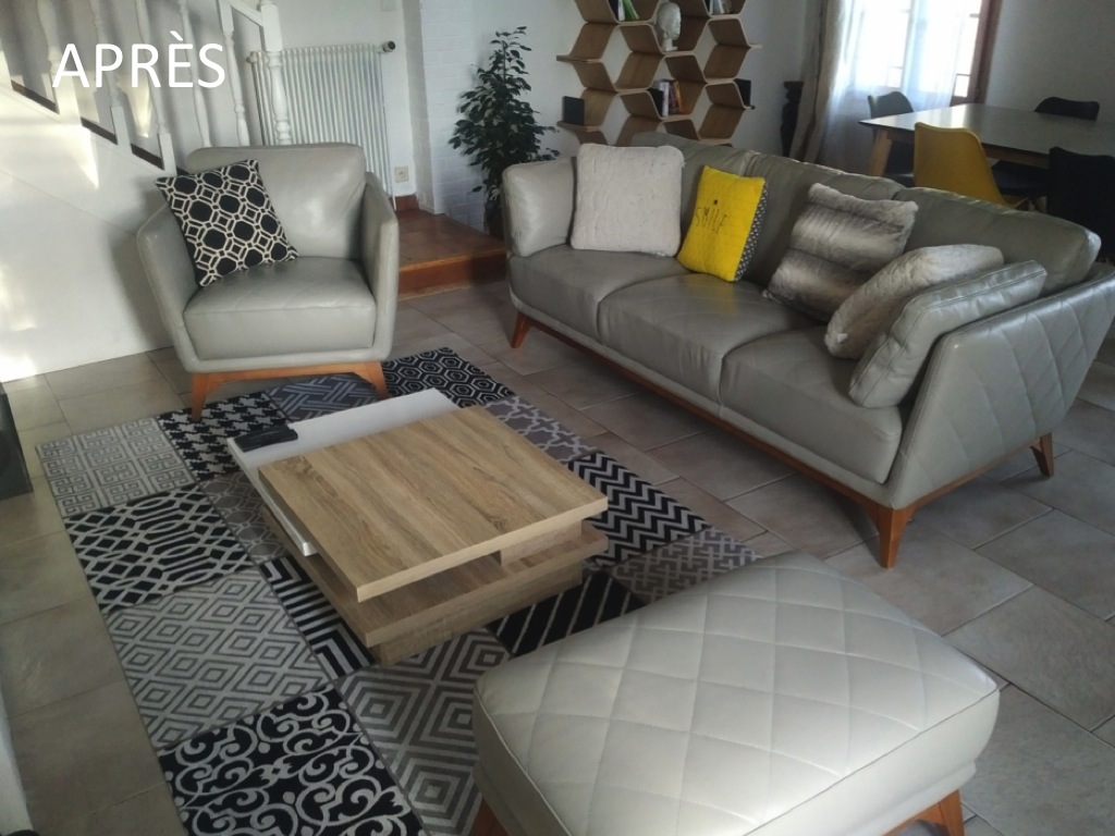 Réalisation relooking salon salle à manger de 35 m2