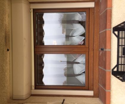 Fenêtre PVC blanc côté intérieur