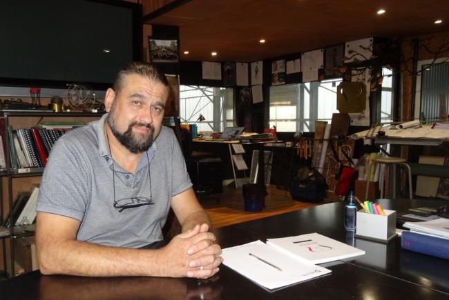 Lionel Moretto, gérant de MetaFer, entreprise de métallerie d'art et de ferronnerie