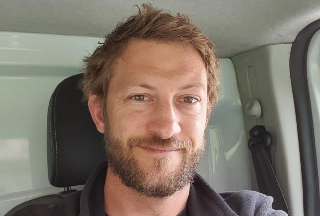 Martin Louviot, gérant de ALP'AD, des techniciens cordistes pour des interventions travaux